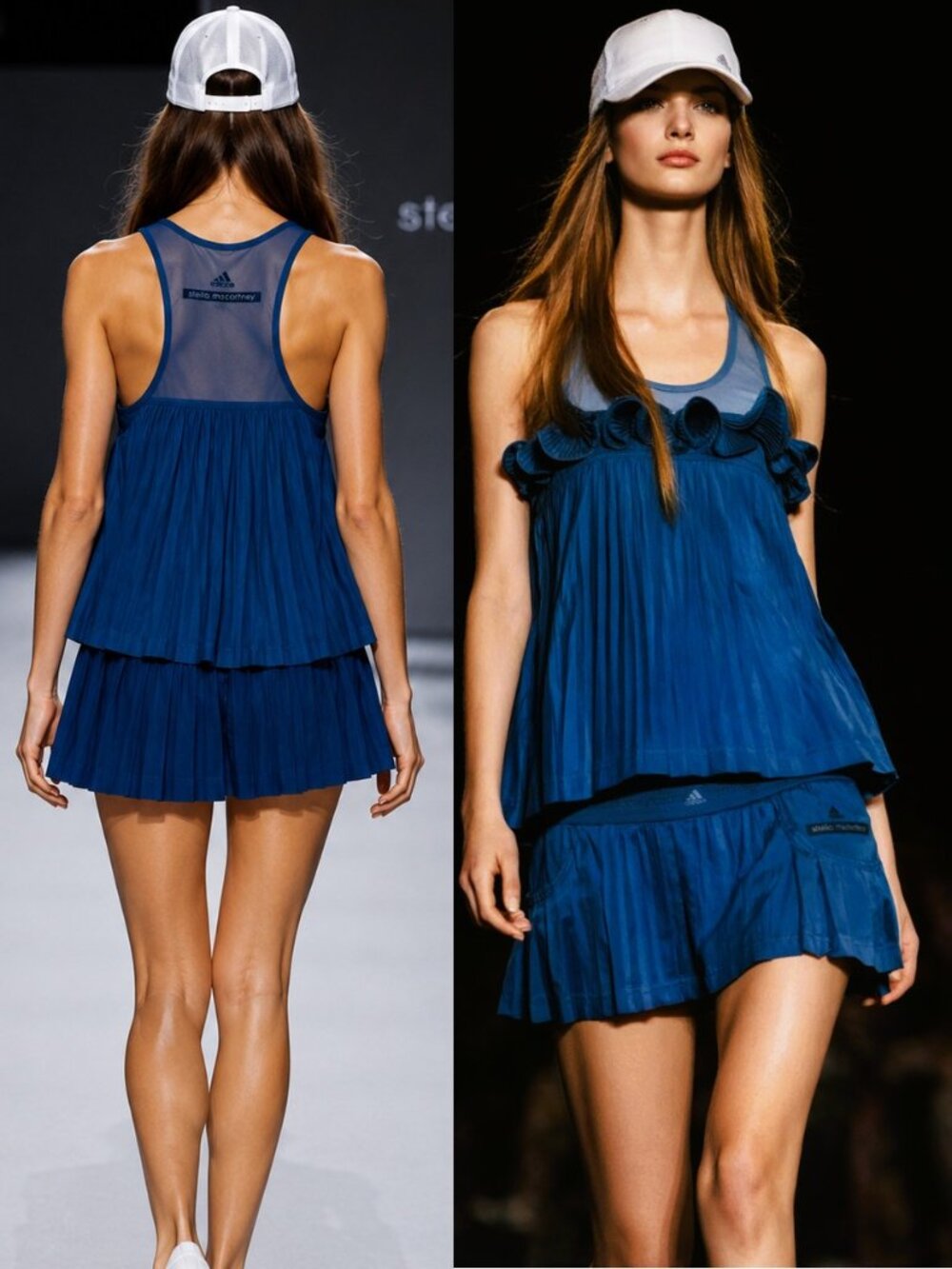 NWT Adidas Stella McCartney SET OUTFIT Pleated Tank Top + Tennis Skirt S Small
